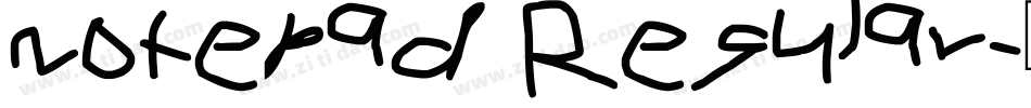 Notepad Regular字体转换